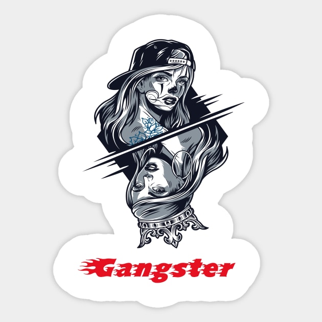 Gangster girl Sticker by This is store